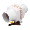 3in 12V Inline Bilge Air Blower Vent Fan 130CFM 4 Blades High Airflow for Marine Yachts Boats