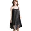 Seductive Lace Spaghetti Strap See-Through Nightgown for Women