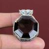 Faceted Smoky Quartz Pendant Vintage Jewelry Natural Gemstone Pendant 925 Sterling Silver Pendant Handmade Amazing Pendant Anniversary Gifts