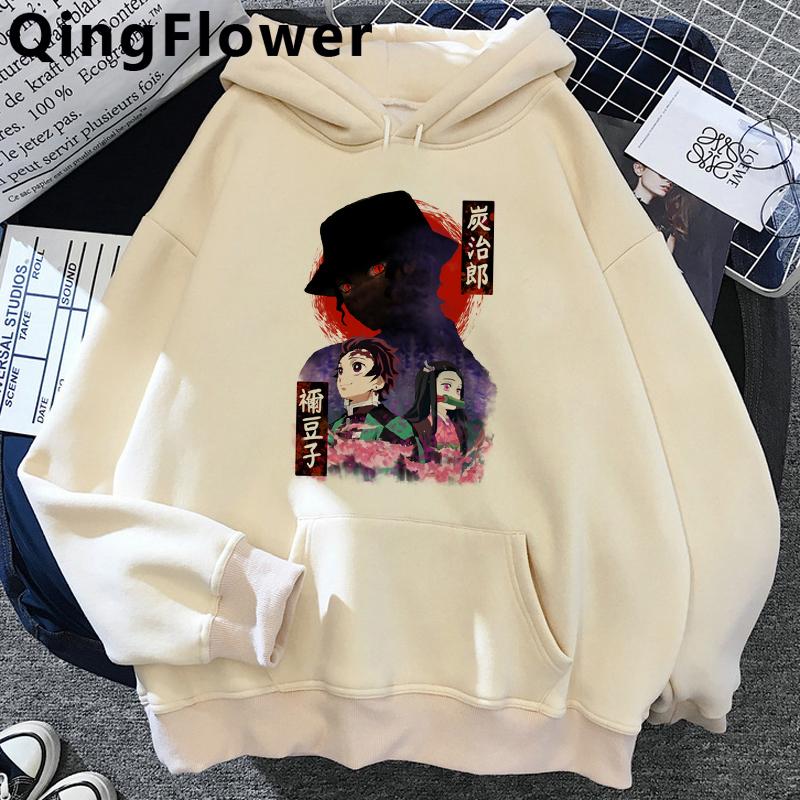 Drăguț Demon Slayer Anime Hanorac pentru femei Rengoku Kyoujurou Estetică Kawaii Kimetsu No Yaiba Nezuko Hanorac unisexga pentru femei