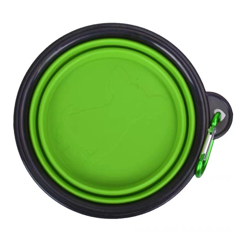 Portable TPE Silicone Folding Dog Bowl for Food Storage