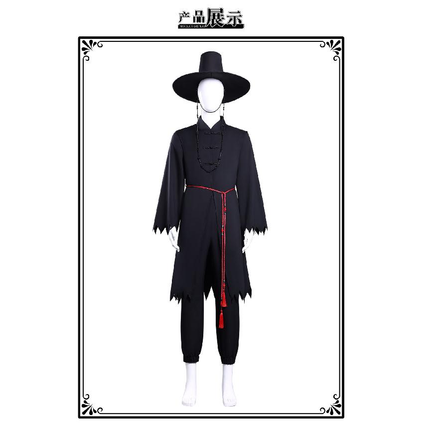 Saja Boy Cosplay Anime Movie Demon Hunter Jinu Group Singing Korea Style Boy Band Idol Outfit Halloween Party Costumes