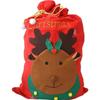 Christmas Red Non-woven Santa Claus Toys Storage Bags Large Christmas Drawstring Gift Bags Christmas Santa Claus Sacks