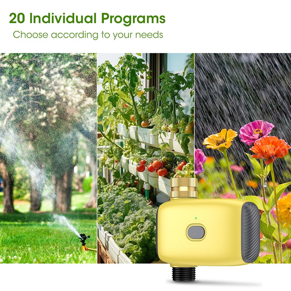 Bluetooth Irrigation Timer Smart Watering Timer Automatic Drip Irrigation System Timed Water Valve Sprinkler for Garden Lawn