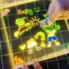 LED Note Board Night Light With Colorful Pens DIY Acrylic Message Board Erasable Painting Drawing Board For Kids Birthday Gift