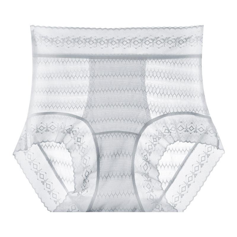 Ladies Summer New Style Pure Sexy Lace Antibacterial Breathable High Waist Triangle Briefs