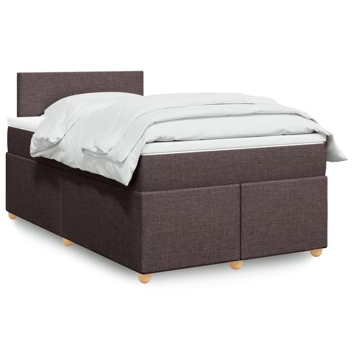 VidaXL Sommier à lattes de lit avec matelas Marron foncé 120x200 cm 3288943