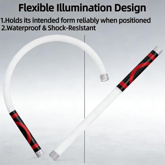 Flexible LED Light Stick 27 Flashlight with High Inch Rechargeable Lumen And 3 Brightness Modes Hands-Free
