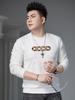European Style Trendy Letter Print Sweatshirt for Men, Autumn 2025 New Long-Sleeve Crew Neck Casual Top