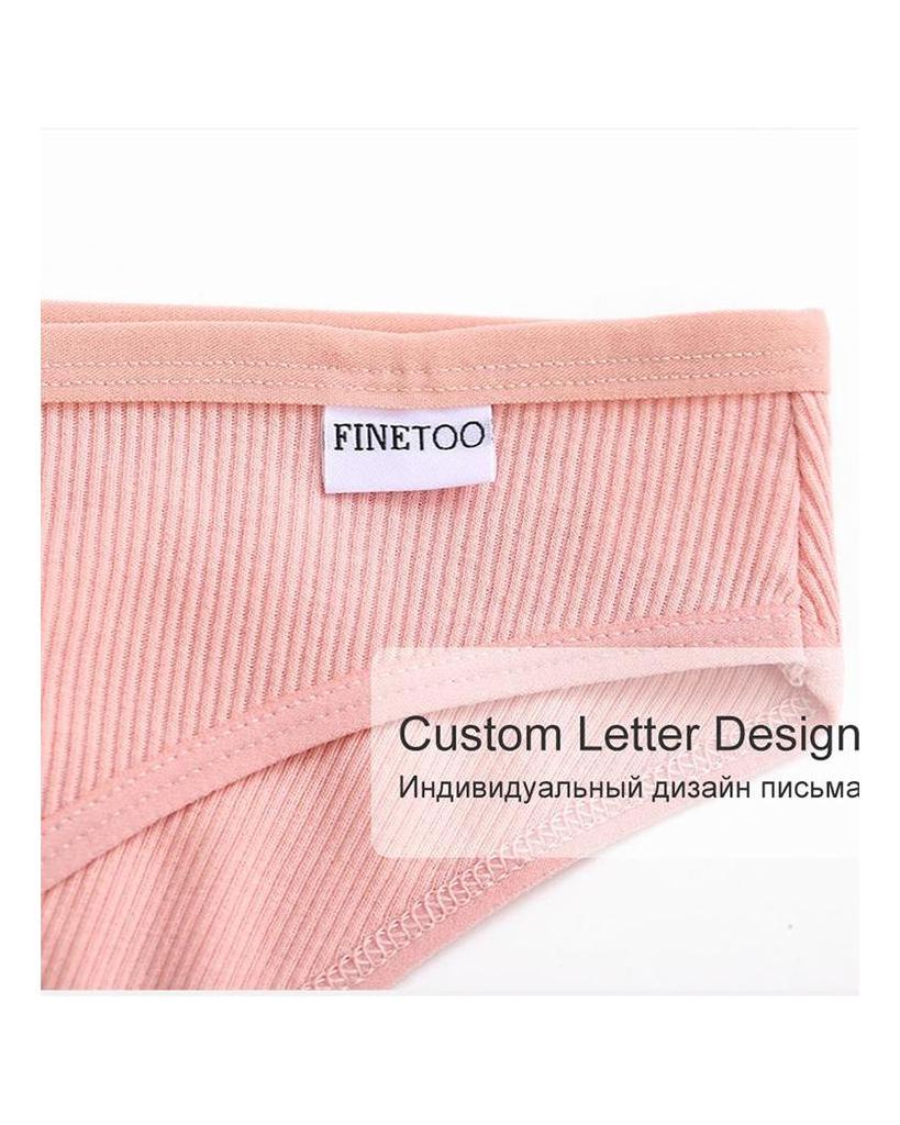 FINETOO 3Pcs Frauen Baumwolle Höschen Mode V Taille Unterhose Sexy Mädchen Briefs M-4XL Low-Rise Damen Unterwäsche frauen dessous