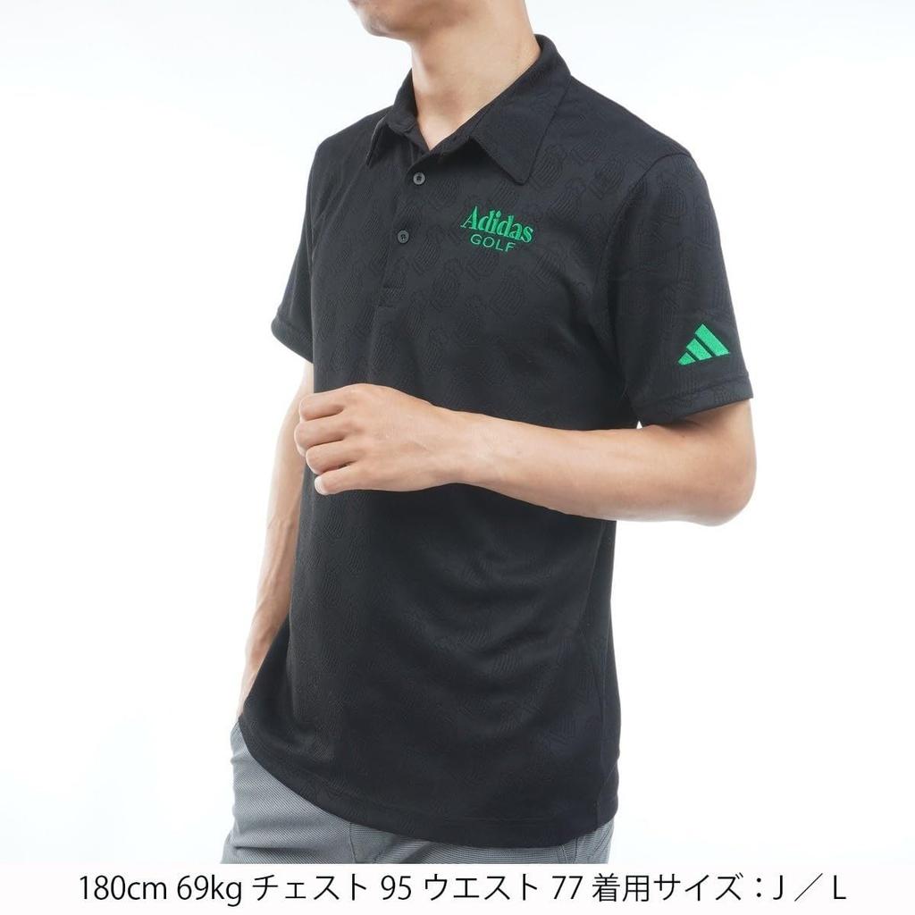 Adidas Men's Chip Jacquard Short Sleeve T-Shirt Black J/XL