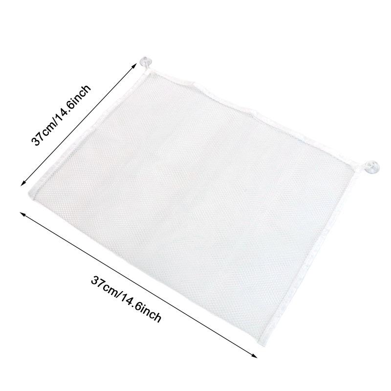 Baby Bathroom Mesh Bag Child Bath Toy Bag Net Suction Cup Baskets Baby Bathroom Mesh Bath Bag With 2 Sucker