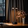 Modern Nordic El Dining Room Light Rechargeable Tricolor LED Table Lamp Study Bedroom Camping Night Light