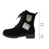 New Fashion Women's Shoes Ankle Women's Boots  Front Lace-up Modern Women New Plus Size Solid Ankle   36-44