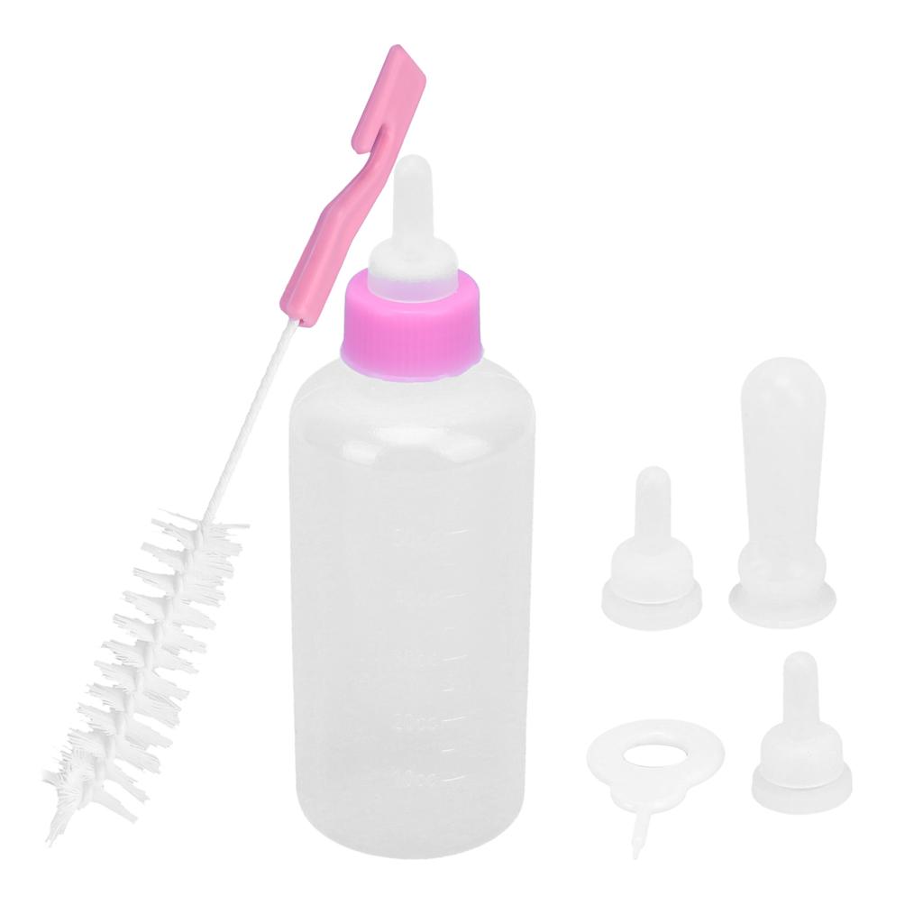 Pet Feeding Bottle Replaceable Silicone Nipple for Newborn Kittens Puppies Rabbits Small Animals