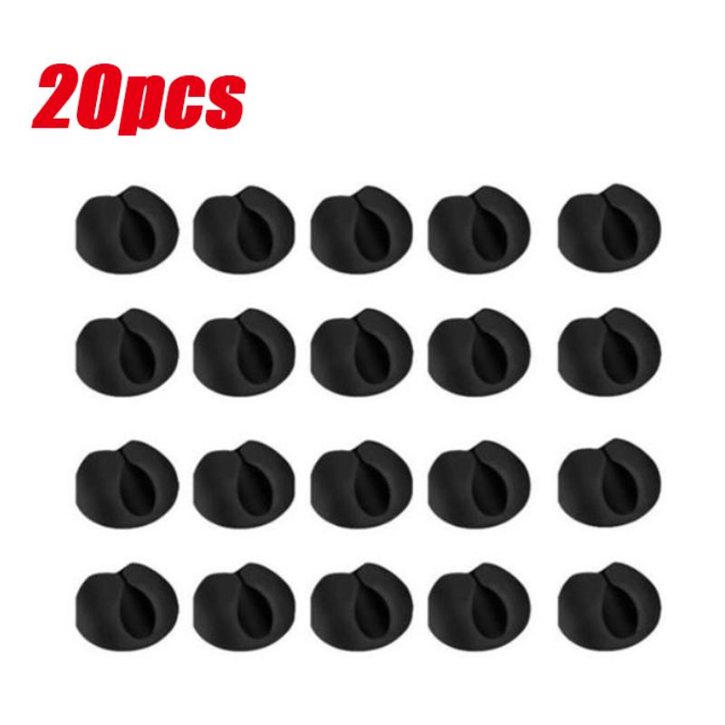 Car Cable Fastener Clip Silicone USB Cable Organizer Appliances Clips Car Cable Winder Holder Earphone Network Wire Fixed Clips