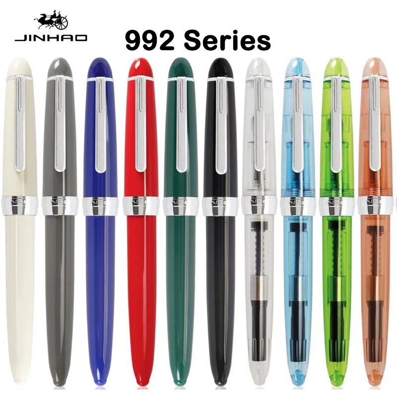 JINHAO 992 12 Colors Fountain Pen Luxury Quality Student Writing Pens Stationery School Office Business Supplies Gift PK 9019
