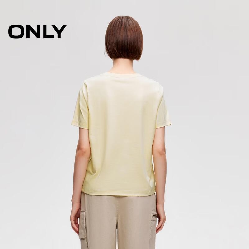 ONLY Women's 2026 Spring V-Neck Slim Fit T-Shirt