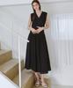 Slow Lolly Soft Wrap Sleeveless Dress_2 Colors