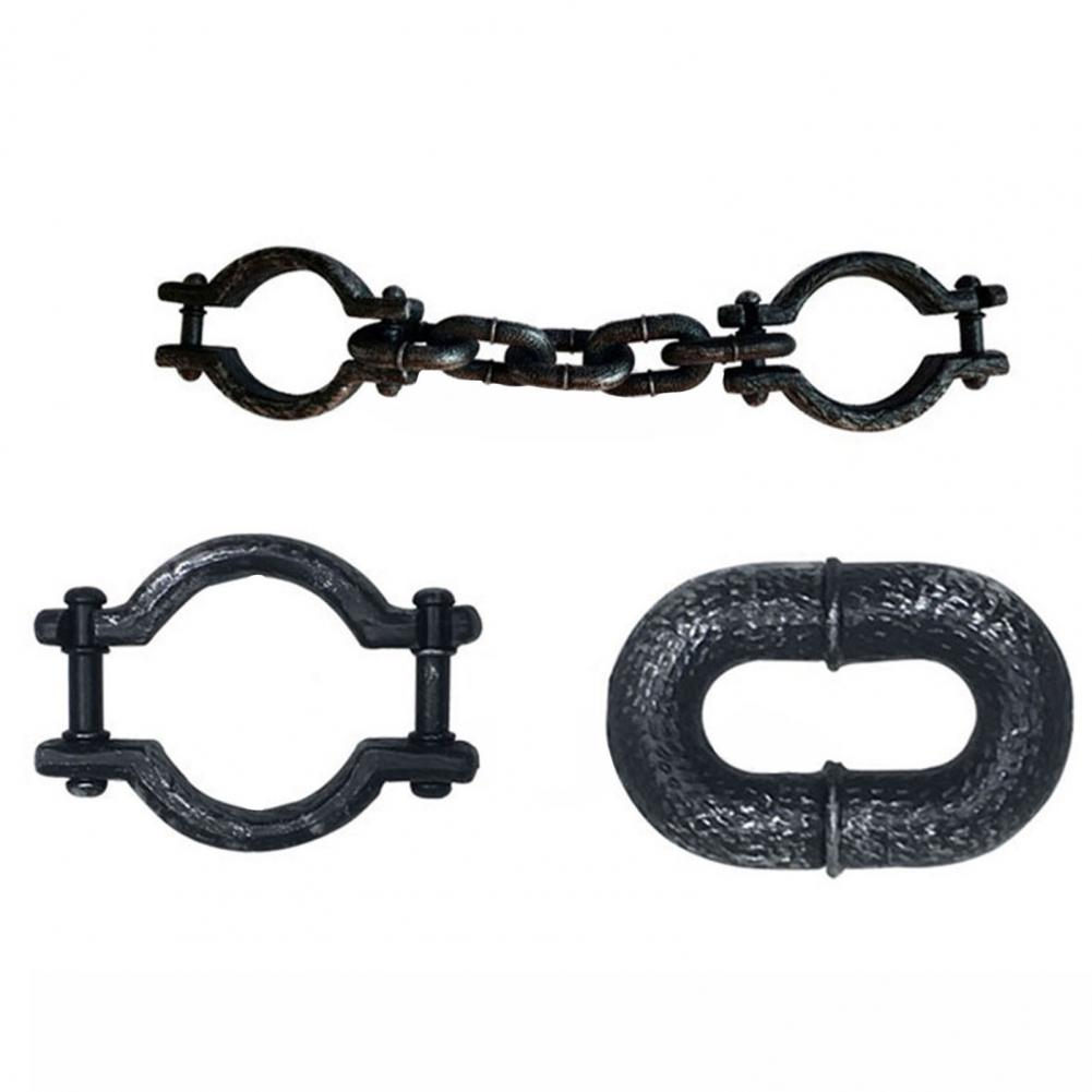 1 Set Halloween Prisoner Costume Chain Props Death Chain Decoration Accessories Cosplay Props Halloween Masquerade Party Supply