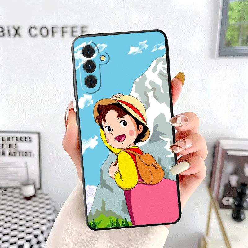 Heidi Cartoon Cute Soft Phone Case for Samsung A17 A37 A57 A16 A26 A36 A56 A15 A25 A35 A55 A14 A24 A34 A54 A13 A23 A33 A53 A52 A