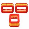 Pack of Four Air Filters for Chainsaws Compatible with Models 5200 and 5800