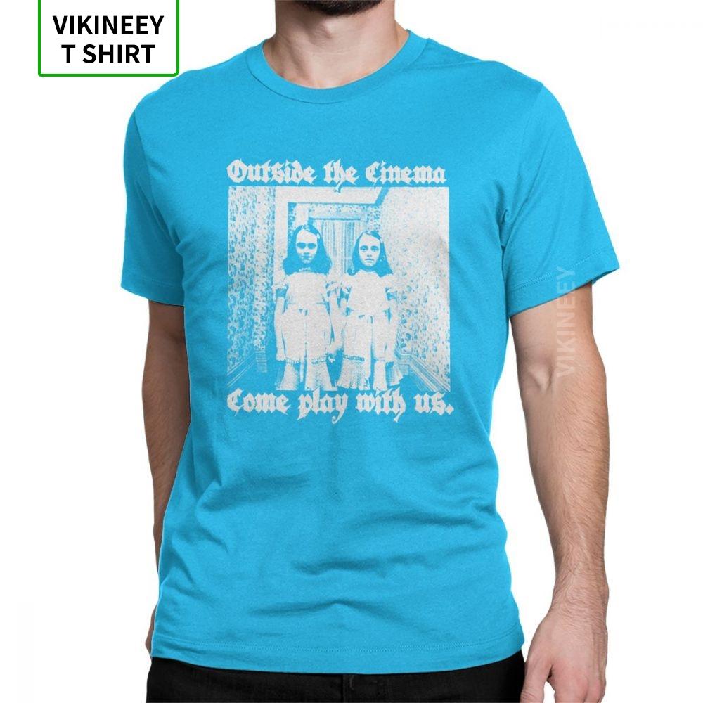 OTC Shinning Horror T Shirt Unisex Cotton Vintage T-Shirt Redrum Movie Grady Twins Scary Creepy Halloween Tee Short Sleeve Clothes