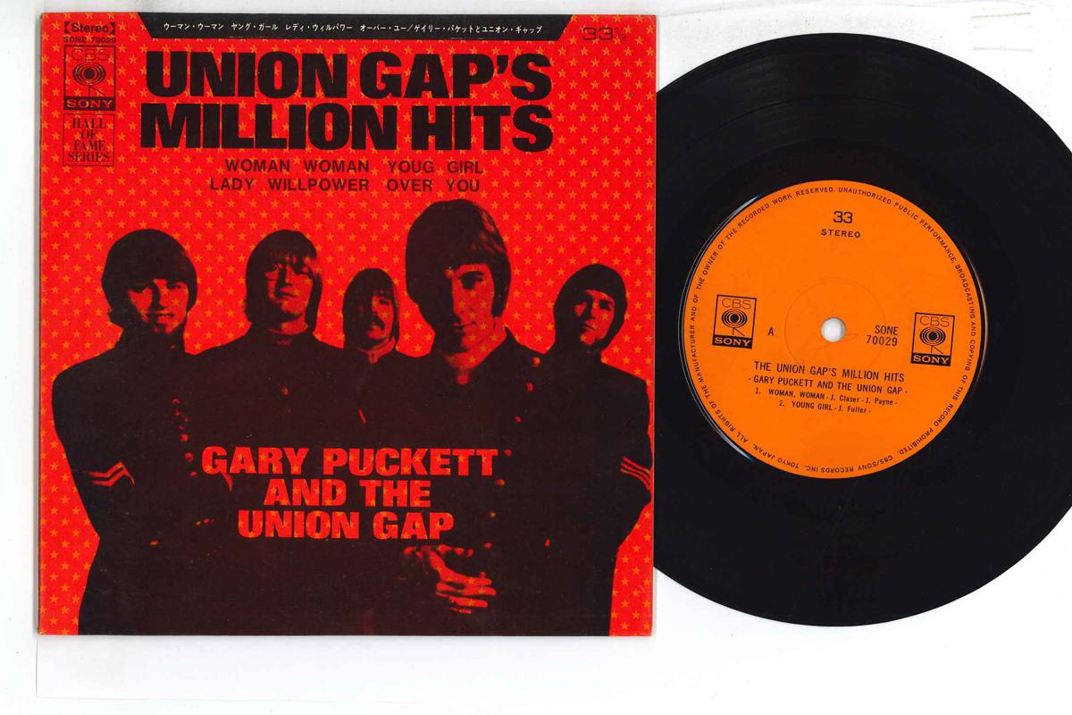 

7inch Record UNION GAP - Union Gap s Million Hits SONE70029 CBS SONY Japan Rock Used