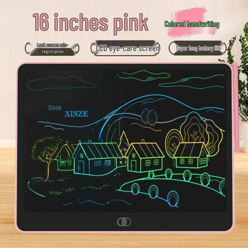 Children's LCD Vertical & Horizontal Writing Tablet - Drawing & Writing Board with European Standard Qualification.