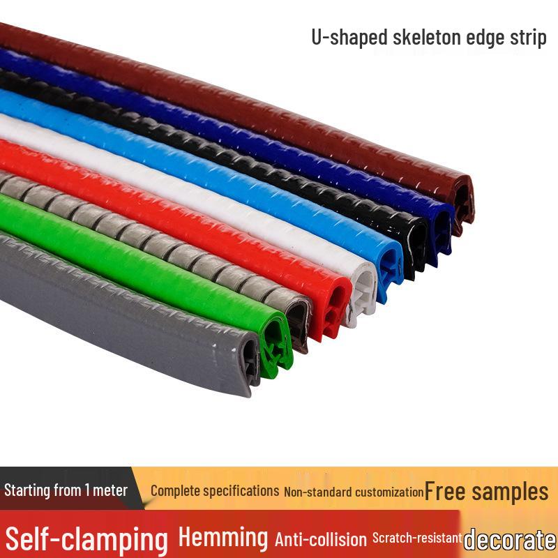 U-Shaped Rubber Edge Protector for Sheet Metal and Glass