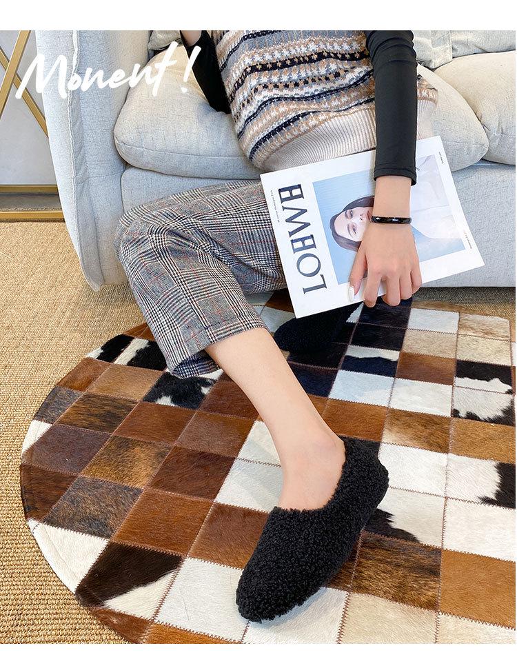 Women's Furry Velvet Lamb Wool Loafers - Autumn/Winter Large Size (41-43)