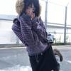 Japon Rétro Harajuku Printemps Automne Y2K Cardigan Rayé Violet Manteau Décontracté Streetwear pour Femmes Harajuku Punk Fermeture Éclair Sweatshirt Lâche