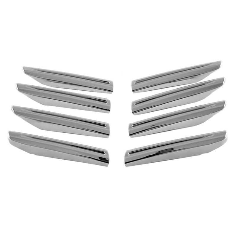 

Car Racing Grid Grille Cover Trim Vent Grille Exterior Accessories For Toyota Land Cruiser 300 LC300 Parts (Silver) серебряный