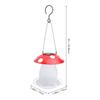 Mangeoire à oiseaux en métal champignon Fer Mignon Lumière solaire Extérieur Suspendue Mangeoire à oiseaux pour Cour Jardin Balcon
