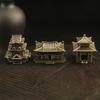 Brass Ancient Architecture Figurines Home Decor Chinese Ancient Buildings Pavilions Fairy Garden Miniatures Fish Tank Decoration
