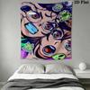 Dandadan Wall Tapestry Aesthetic Wall Hanging Printed Fabric Blanket Decorative Tapestries for Bedroom Living Room Home Decor