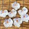 6pcs 9cm Butterfly Orchid Flower Head Fake Flower Head  Hair Clips/Boutonniere/Cake Decoration