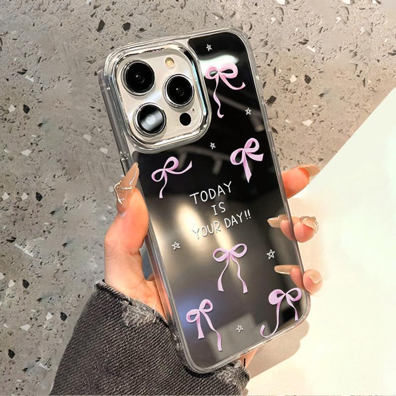 Many Styles Makeup Mirror Phone Case For IPhone 17 17E 16E 16 Pro Max 13 11 15 14 12 Air Cute Cat Painted Funda Coque Cover