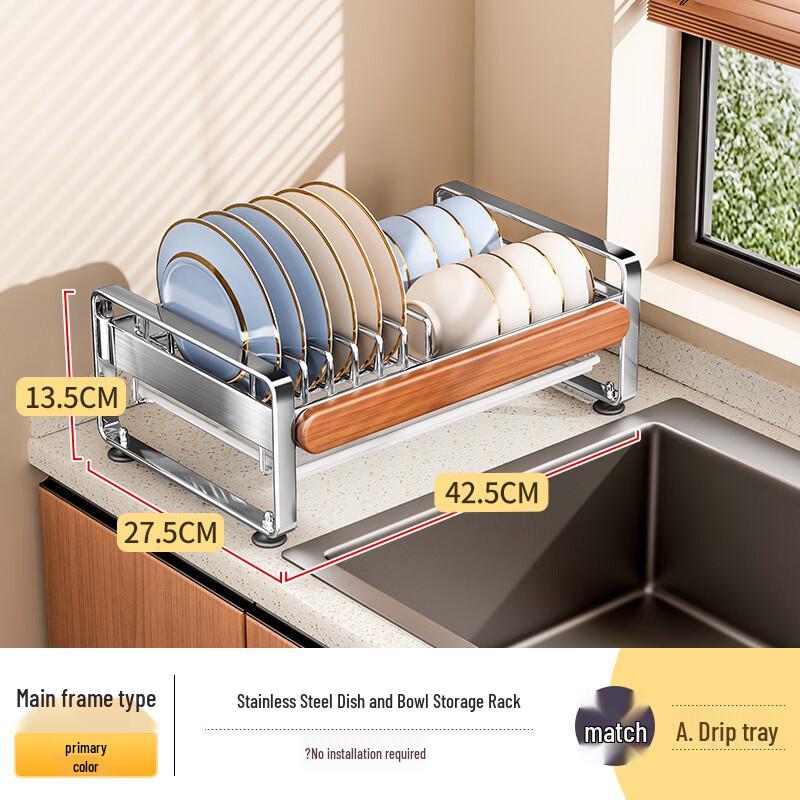 

Youshu Stainless Steel Countertop Dish Rack