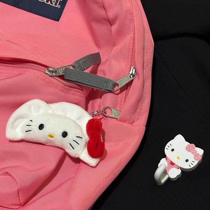 Cartoon Anime Kt Kat Plüschtier Schlüsselanhänger Kawaii Knödel Anhänger Lustige Rucksack Dekoration Zubehör Geburtstagsgeschenk