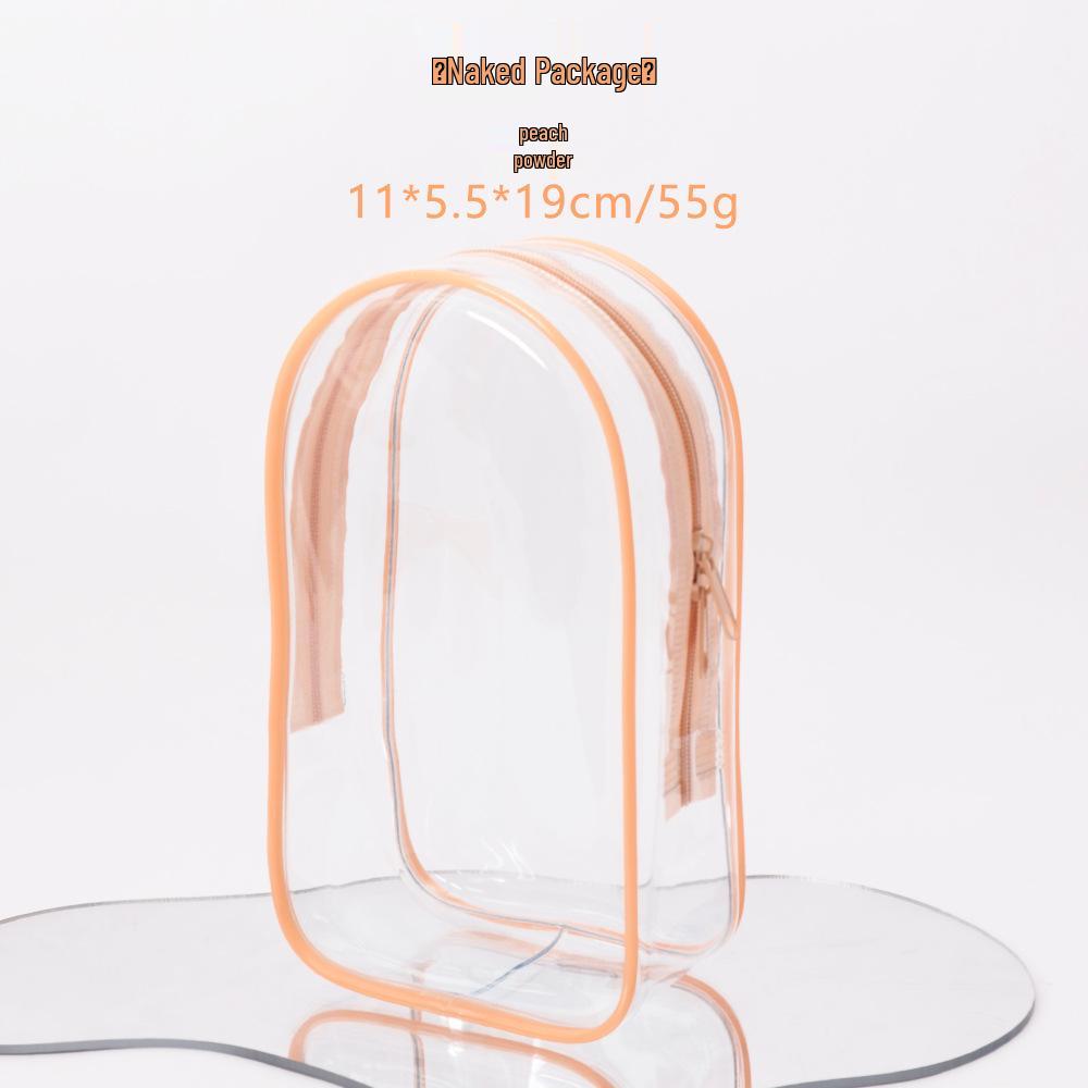 Clear PVC Zipper Doll Storage Bag - 19cm, Cartoon Dust Cover with Portable Hanging Buckle