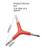 1 Y-shaped Bicycle Hexagonal Wrench 4mm 5mm 6mm Road Bicycle Hexagonal Wrench Tool Convenient and Practical Riding Accessories