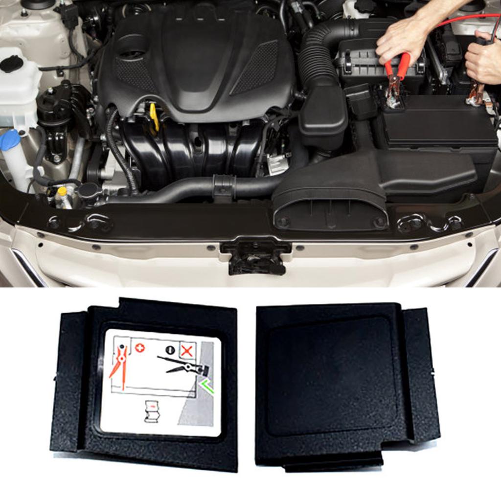 Par Batteripolklemmedeksler Bilbatteripolklemmedeksler 5Q0971813A Støv- og fuktbeskyttelse Enkel installasjon for VW