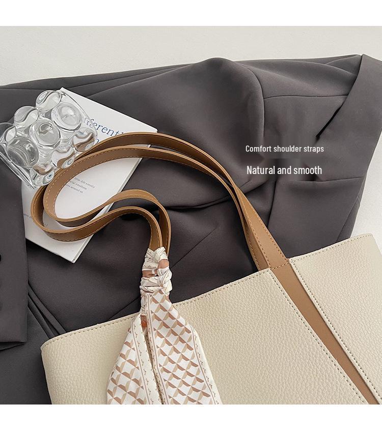 Women's Cross-Border Minimalist Large Capacity Tote - 2025 Fashionable and Versatile Shoulder Bag for Work and Commute