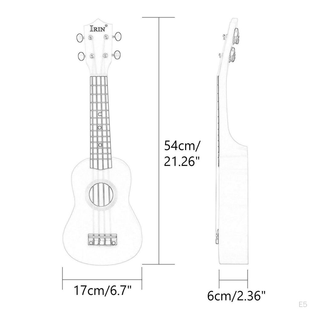 Kids Guitar Toy Musical Instrument Classical 4 String Mini Wood Ukelele for Preschool Boys