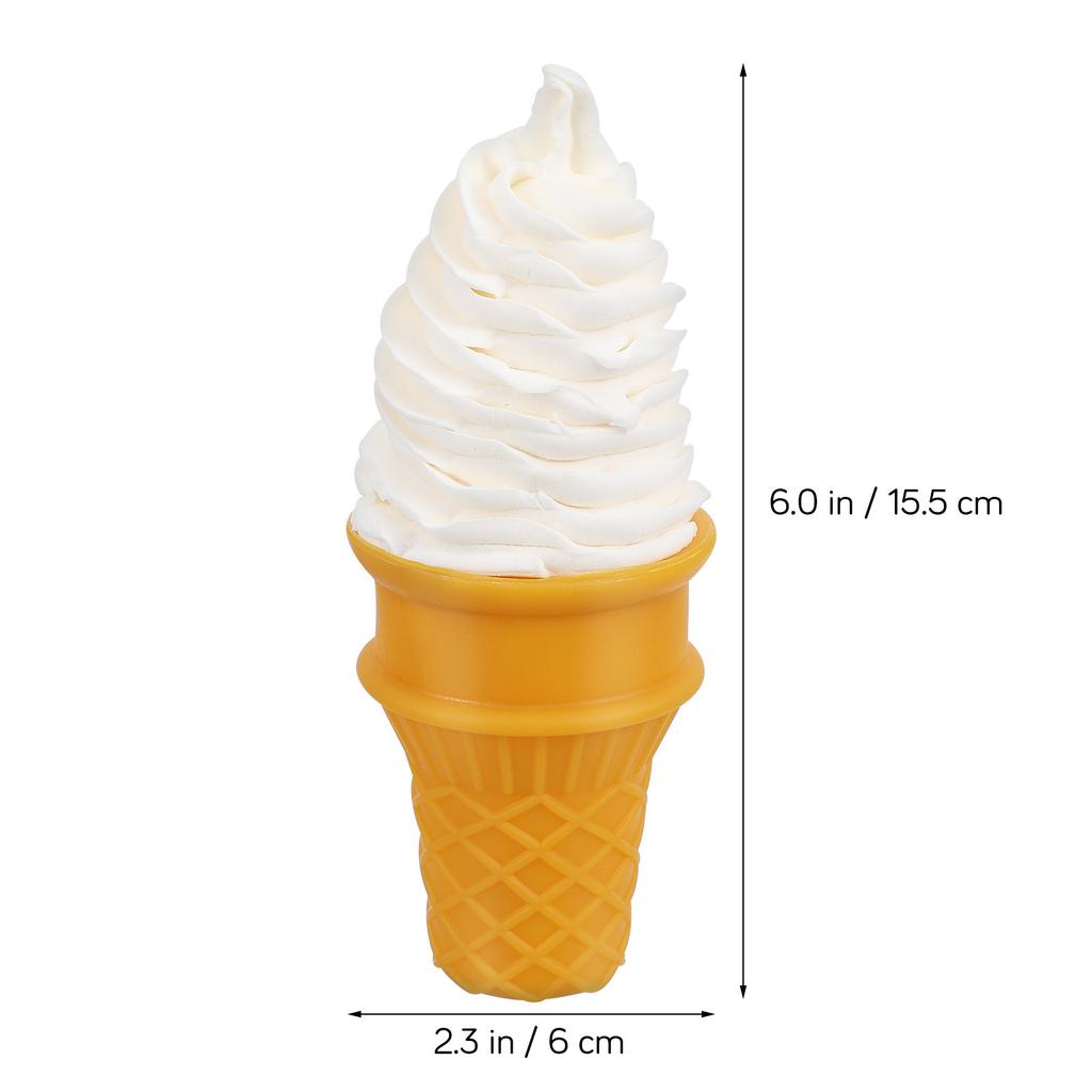 2Pcs Decorative Ice Cream Prop Wonderful Realistic Shape Artificial Ice Cream for Display Photography Prop Cafe Bar Accessories