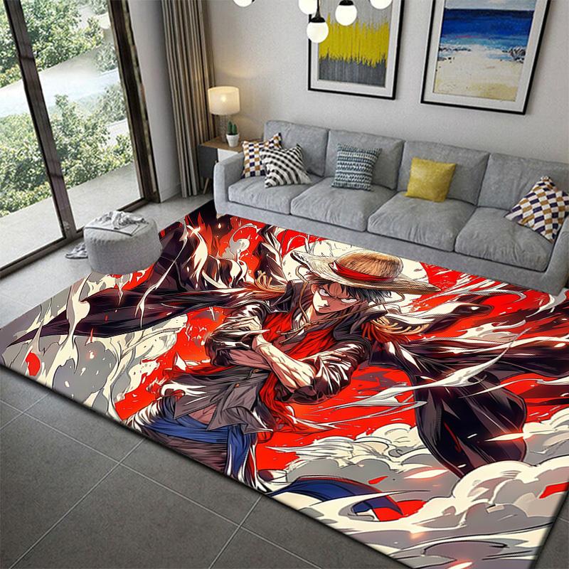 One Piece Scene Carpet Rug for Living Room Bedroom Home Sofa Decoration,Kids Play Non-slip Floor Mat