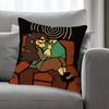 HHaunted HHotels Abaddon Anime Celebrity Merchandise AllMatch Printed Pillow Case Sofa Car Office Room Decoration Protector