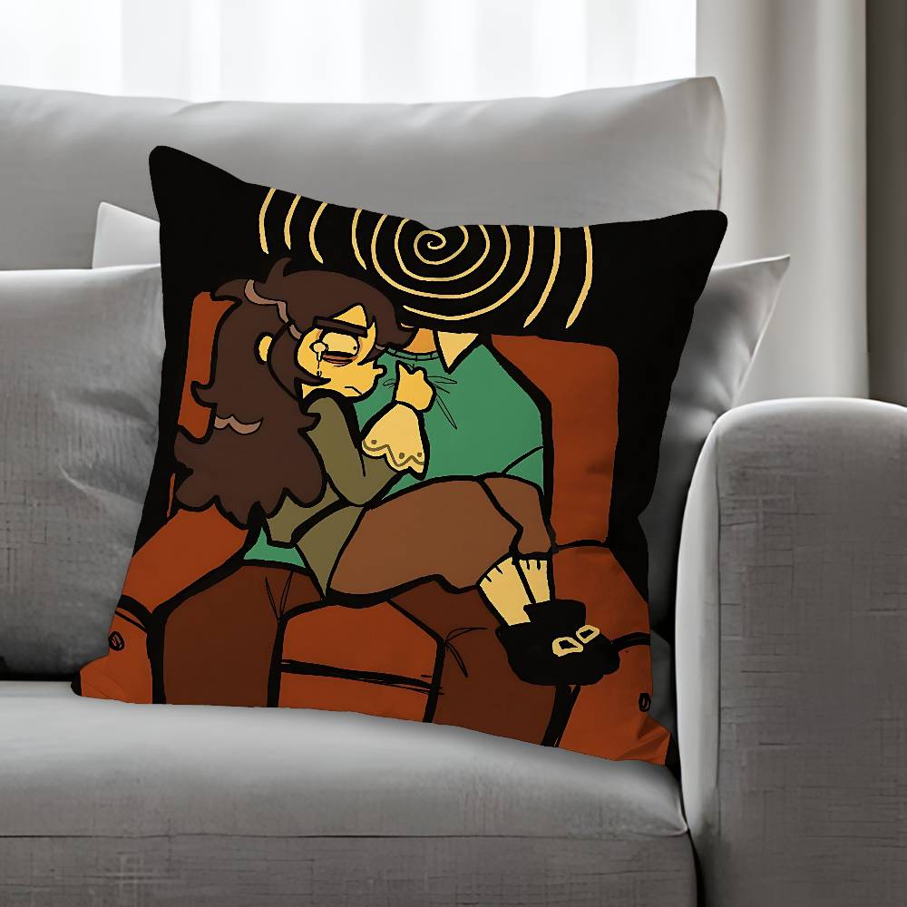 HHaunted HHotels Abaddon Anime Celebrity Merchandise AllMatch Printed Pillow Case Sofa Car Office Room Decoration Protector