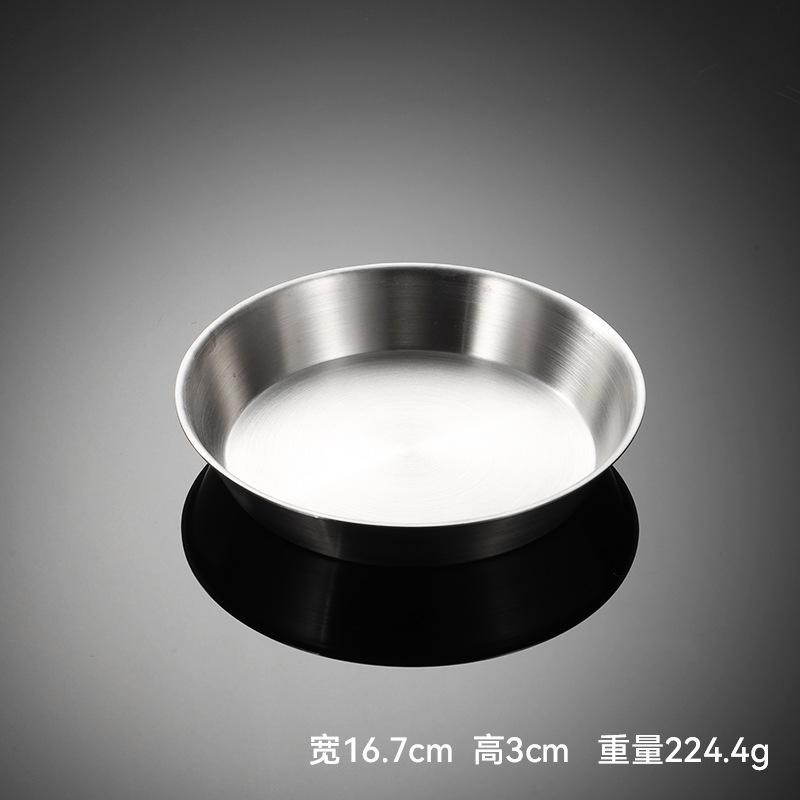 Płyta do grilla ze stali nierdzewnej 304, ciężkie wielospecyfikacyjne szlifowane naczynie koreańskie, restauracyjne domowe naczynie do pieczenia chleba